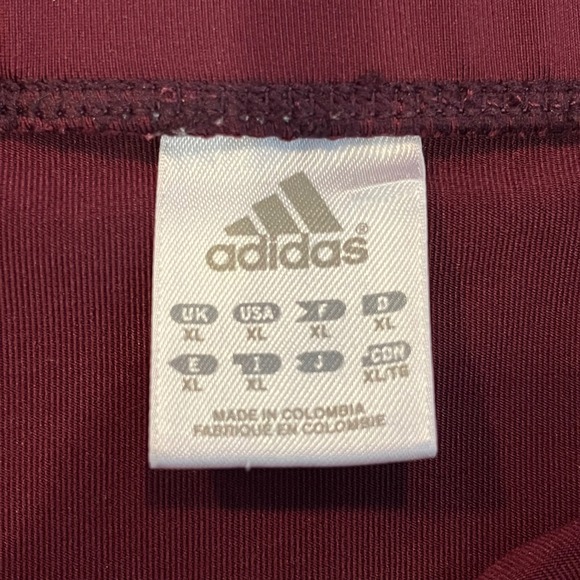 Adidas Womens XL Techfit 4" Volleyball Athletic Shorts Burgundy - Picture 6 of 8